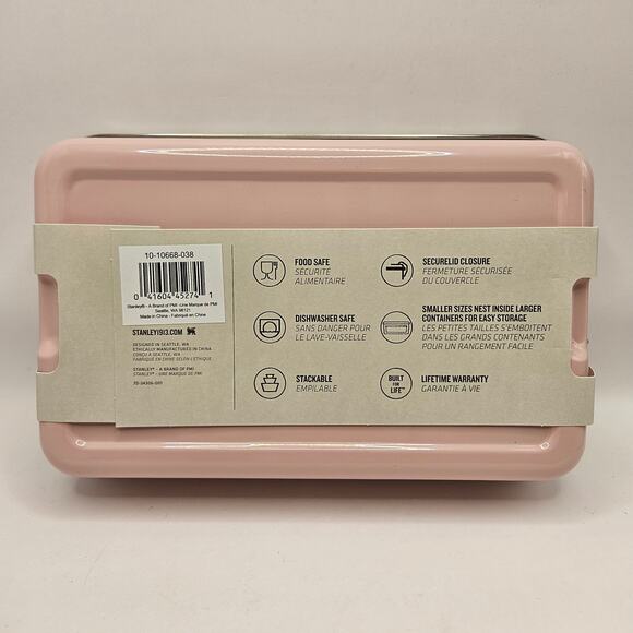 STANLEY CLASSIC LEGENDARY USEFUL BOX 2-TONE PINK WHITE 1.25QT - Picture 3 of 4